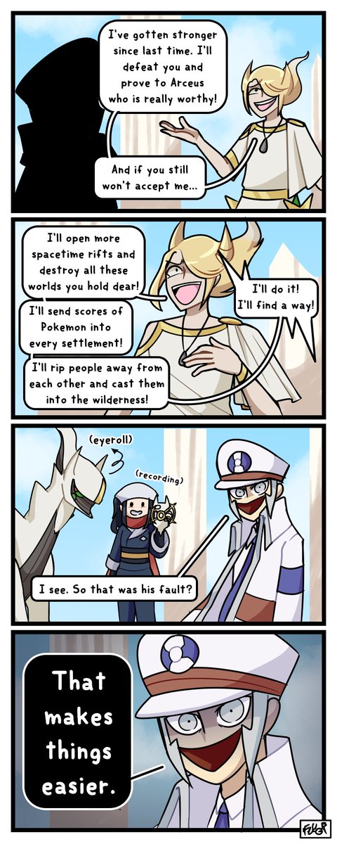 [Pokemon / pkmn] Attack and Dethrone (ft. Akari, Arceus, Volo and Emmet)
If you're gonna blame spacetime rifts for Ingo blame Volo
(Personally I think Ingo got Ultra Wormhole'd)
#pokemon #submas #PokemonLegendsArceus #PokemonLEGENDS #comic 