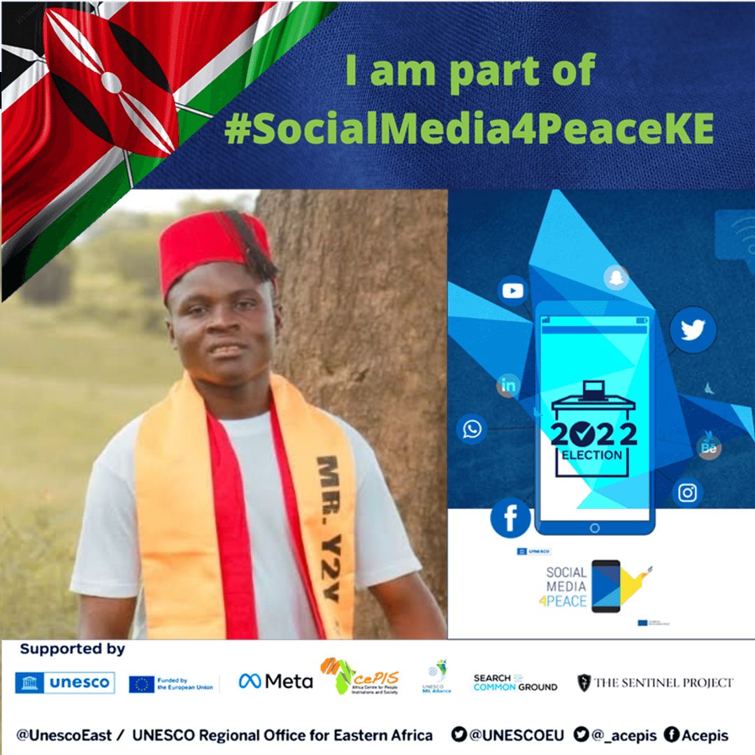 KoteSaid's tweet photo. Am part  #SocialMedia4PeaceKE @_acepis @UNESCOEU @UNESCO @EUinKenya @SentinelProject @iEARNKE @Meta @SFCG_Kenya @SFCG_ https://t.co/26PVUbJtLn