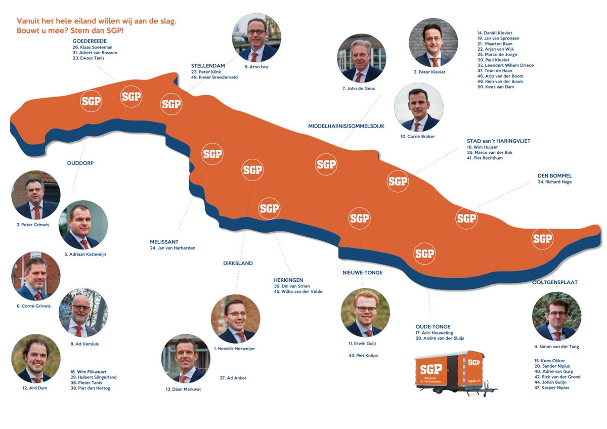 De SGP is lokaal geworteld in de samenleving van Goeree-Overflakkee. Onze kandidaten komen van het hele eiland en gaan graag aan de slag de komende raadsperiode. Stem daarom volgende week SGP! #GR2022