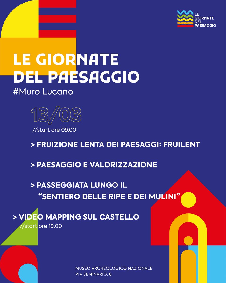 Le giornate del Paesaggio
Domenica 13 Marzo // Museo Archeologico Nazionale  // Muro Lucano

#ambientebasilicata
#farbas
#apt
#museoarcheologiconazionaledimurolucano
#comunedimurolucano
#landscapegeneration