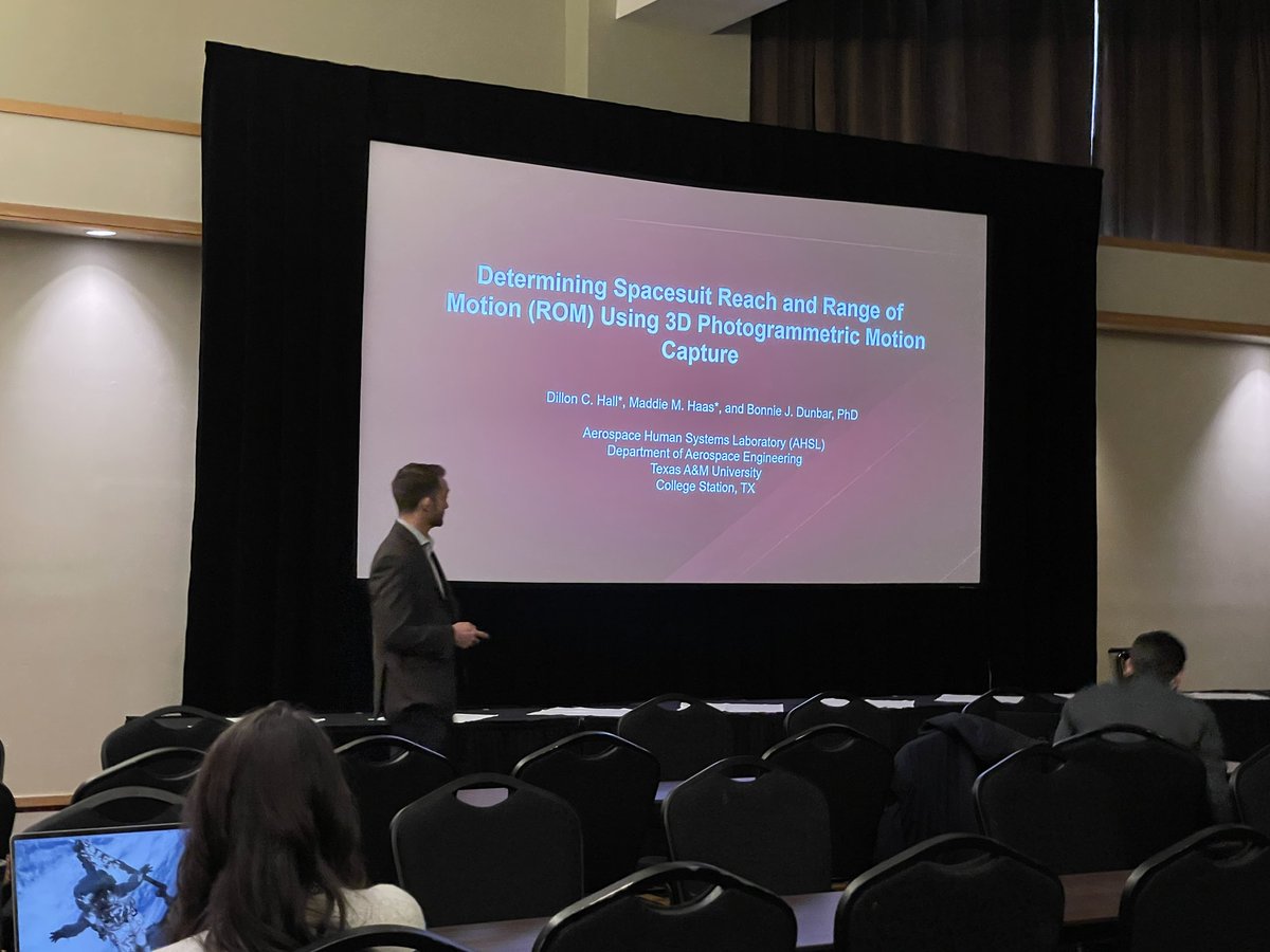 Bonnie J. Dunbar (@bonniejdunbar) on Twitter photo AHSL PhD Candidate Dillon Hall presented at IEEE Aerospace Conference on our development of methods to quantitatively determine the fit and mobility of Spacesuits. <a href="/NASA_Technology/">NASA Technology</a> <a href="/TEESresearch/">Texas A&M Engineering Experiment Station</a> <a href="/PressSec/">Karoline Leavitt</a> <a href="/ASE_Astronauts/">Association of Space Explorers</a> <a href="/NASA/">NASA</a> <a href="/4H/">4-H</a> <a href="/NASAArtemis/">NASA Artemis</a> <a href="/FarmBureau/">American Farm Bureau</a> <a href="/3dMD/">3dMD... Training AI/Wearing Tech/Imaging Health</a> AHSL PhD Candidate Dillon Hall presented at IEEE Aerospace Conference on our development of methods to quantitatively determine the fit and mobility of Spacesuits. <a href="/NASA_Technology/">NASA Technology</a> <a href="/TEESresearch/">Texas A&M Engineering Experiment Station</a> <a href="/PressSec/">Karoline Leavitt</a> <a href="/ASE_Astronauts/">Association of Space Explorers</a> <a href="/NASA/">NASA</a> <a href="/4H/">4-H</a> <a href="/NASAArtemis/">NASA Artemis</a> <a href="/FarmBureau/">American Farm Bureau</a> <a href="/3dMD/">3dMD... Training AI/Wearing Tech/Imaging Health</a>