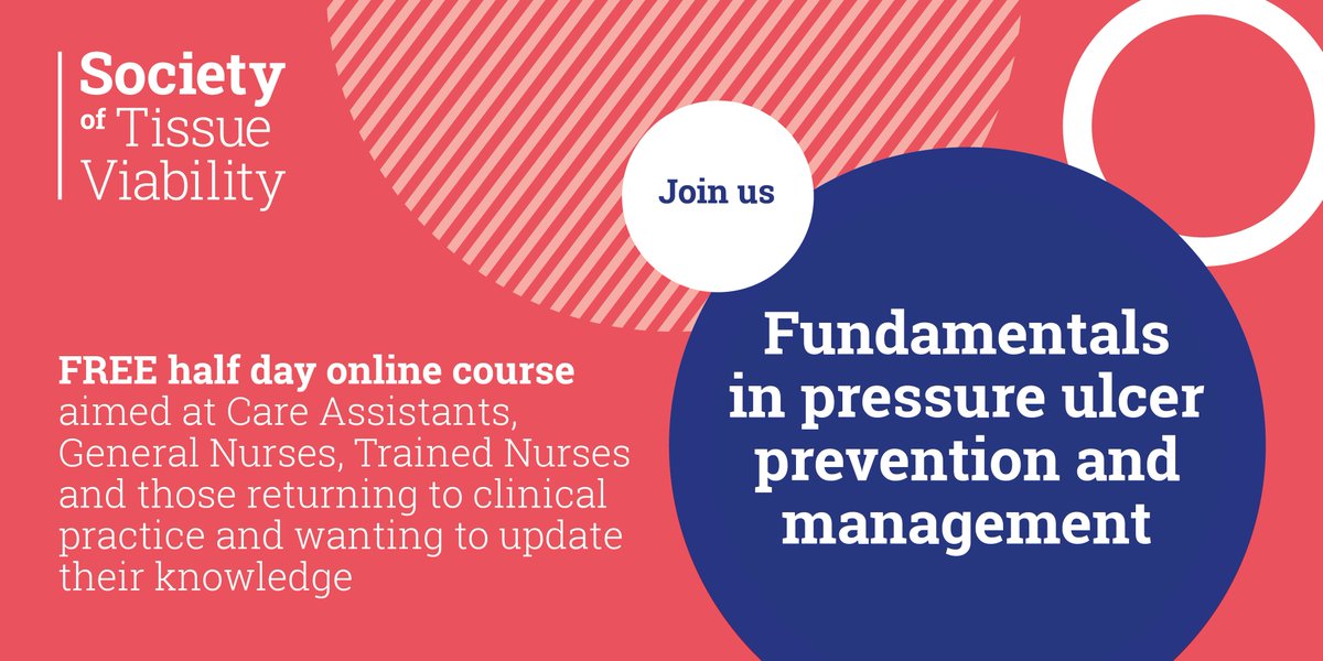 SoTV_UK's tweet photo. NEW for 2022! FUNDAMENTALS of PRESSURE ULCER CARE! Want to learn about the common conditions, the underlying causes and how to recognise them? Join us on the 30 MARCH - it's FREE to attend! https://t.co/RqH74QUJOm #pressureulcerprevention #stopthepressure #LoveGreatSkin https://t.co/fWOAQnDxeD