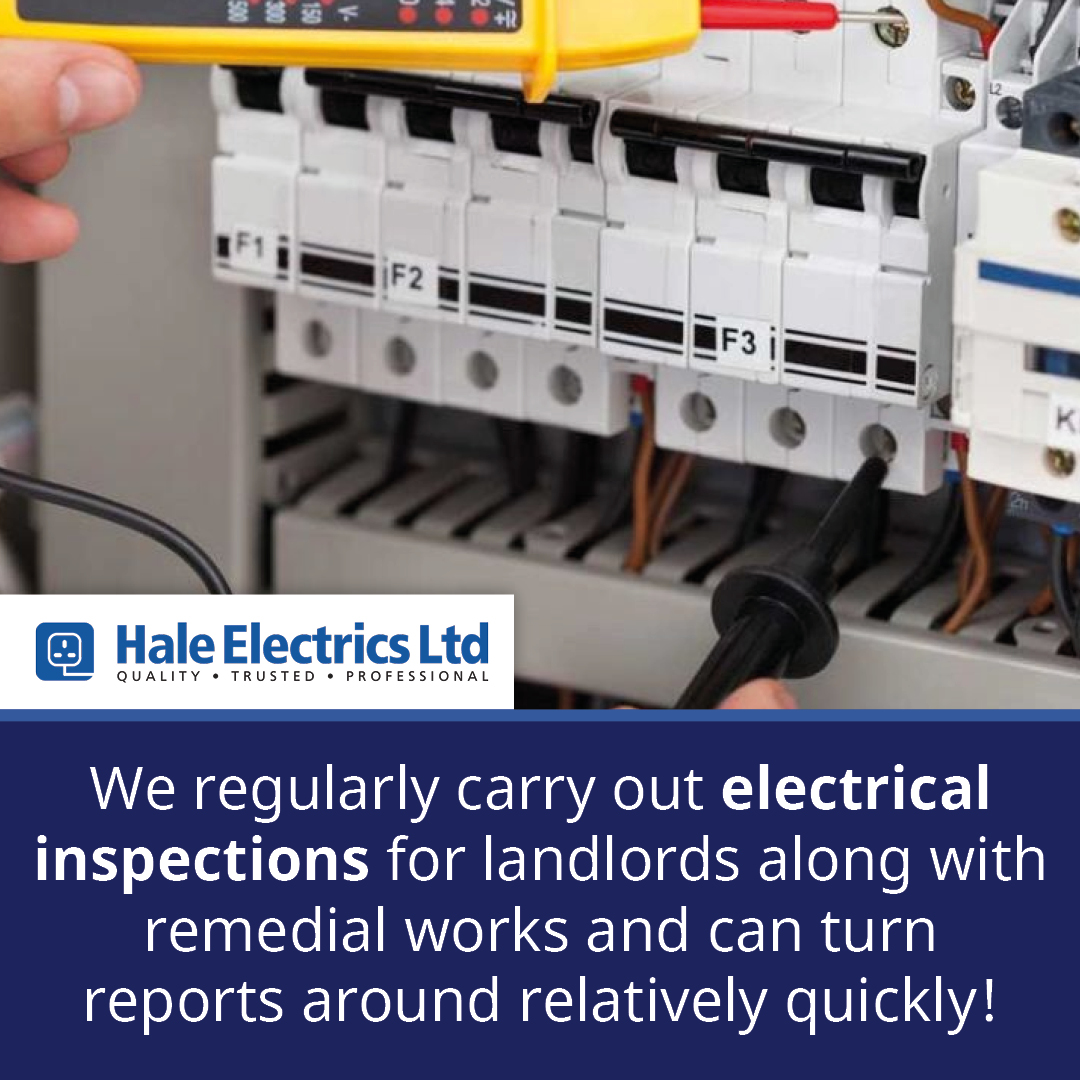 Hale_Electrics's tweet photo. Since July 2021, landlords have a legal obligation to provide tenants with a current electrical installation condition report (EICR) 📝 at the start of each tenancy. 

We regularly carry out electrical inspections for landlords along with remedial works and can turn reports a ... https://t.co/Ra6sB9FwYx