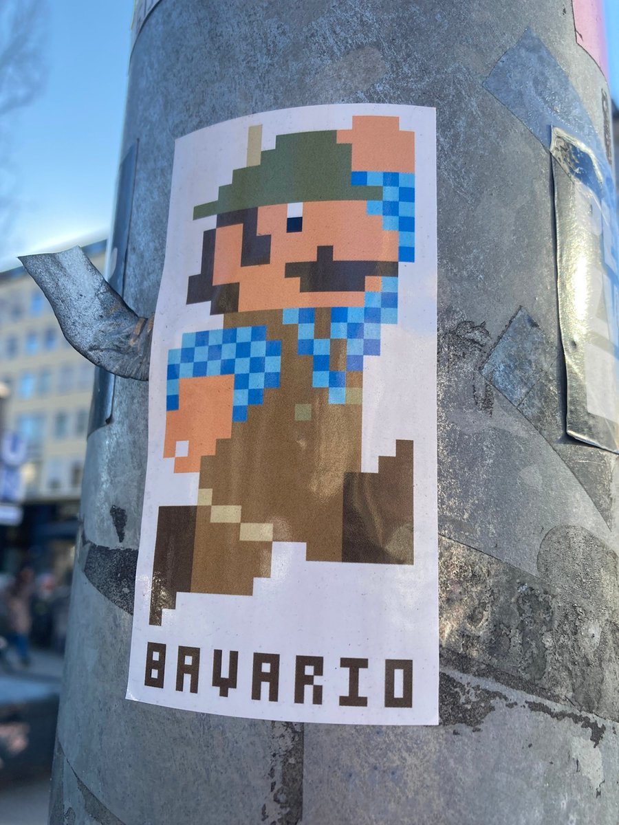 BLUE_relocation's tweet photo. 10 March is World Super Mario Day – or Mar10 Day. As a little lighthearted diversion during these difficult times, we thought we’d introduce you to a character who can be spotted all around in Munich. Meet #Bavario .⁠
⁠
#bluerelocation #supermario #bavario #munich #münchen https://t.co/xtTa9aq4ss