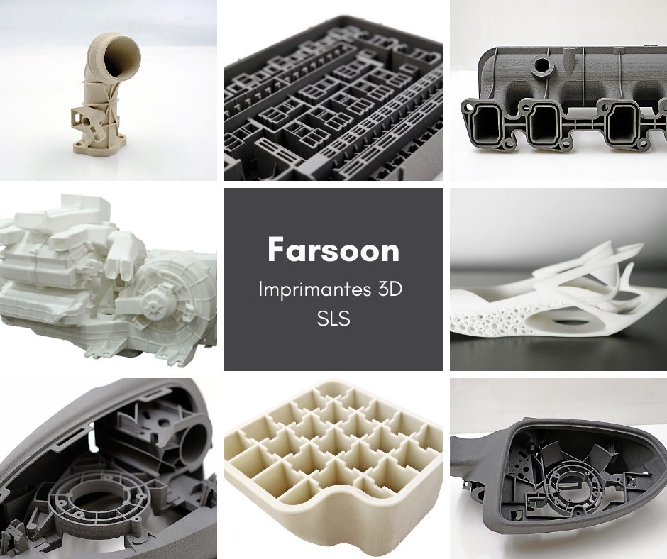 👉Découvrez les applications SLS de Farsoon 

💡Ces applications 3D ont été réalisées à l'aide de la gamme d'imprimantes 3D SLS de Farsoon : eForm, 252P &amp; 403P (et leur modèle Flight laser) et HT1001P.

✔️Vous pourrez obtenir des pièces fonctionnelles hautement détaillées.