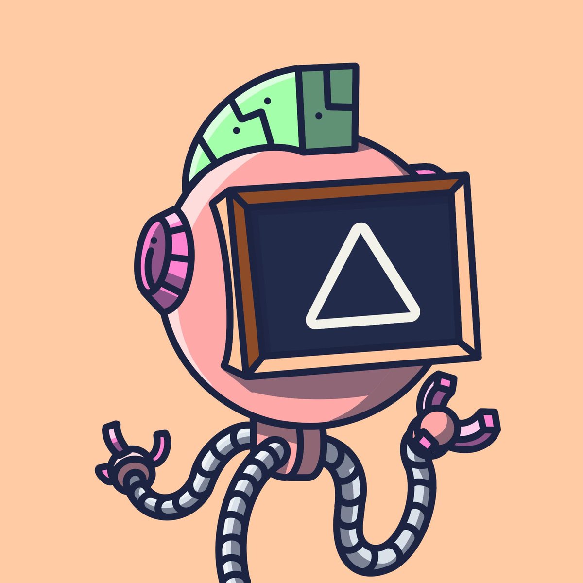 ChappiesSA32's tweet photo. @TheApeInvaders Everything is just peachy with my droid! #ApeInvaders #NFTs https://t.co/Pm6fyWhTFi