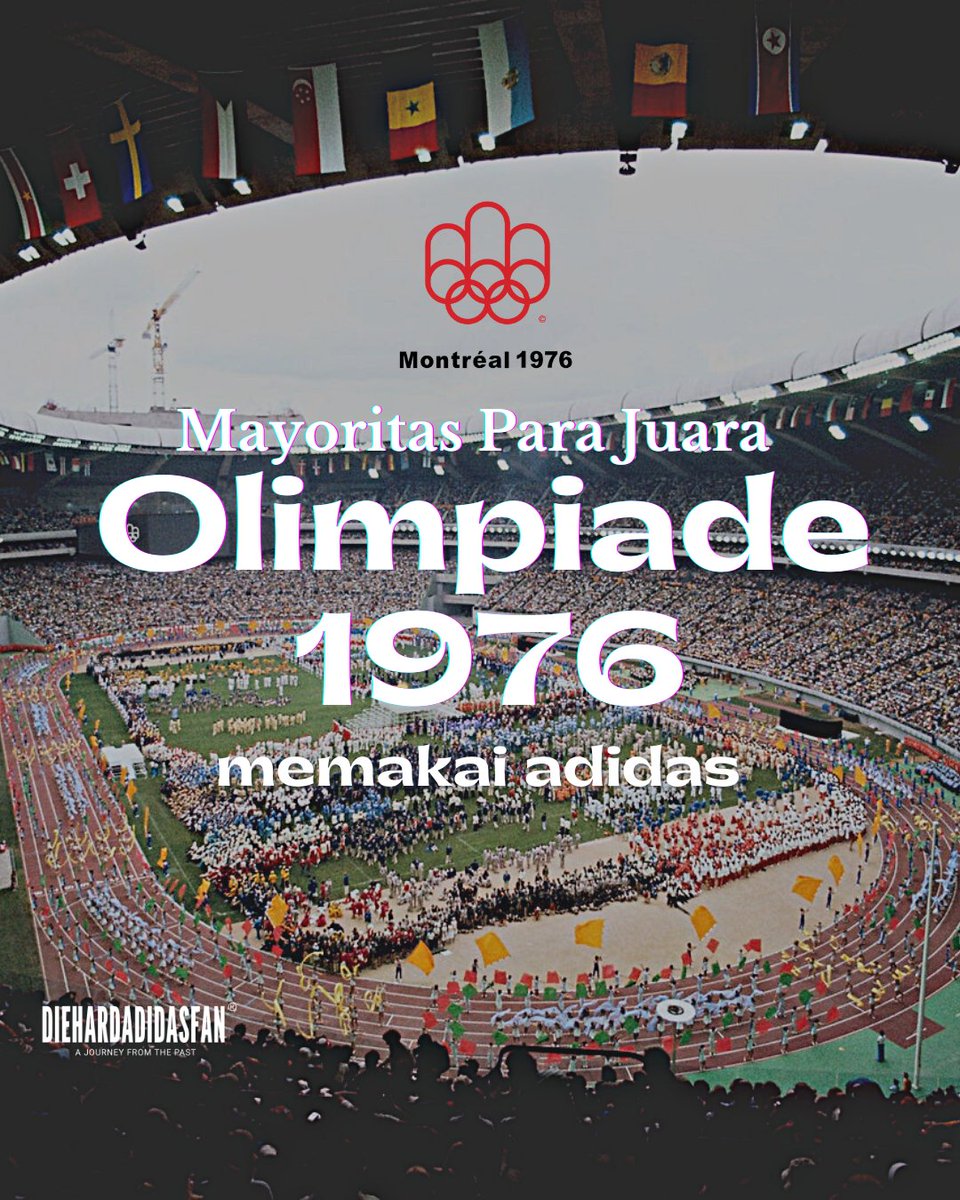 DIEHARDADIDAS's tweet photo. #throwbackthursday mayoritas Juara di Olimpiade 1976 memakai sepatu adidas
Poster ini menunjukan 90% Atlet yang meraih medali memakai sepatu adidas
atlet Bruce Jenner naik podium memakai adidas menjadikannya Atlet Terhebat saat itu
Courtesy: Southpaw1016, Washington Post
#3FOIL https://t.co/d4Qzy7q7MA