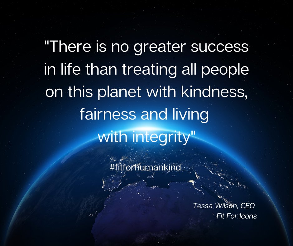 I'm on a personal journey to consciously demonstrate kindness through all my thoughts, behaviours and actions. One of the greatest gifts we can give one another is kindness. 

#fitforhumankind  #fitforicons_fitforhumankind #kind #fair