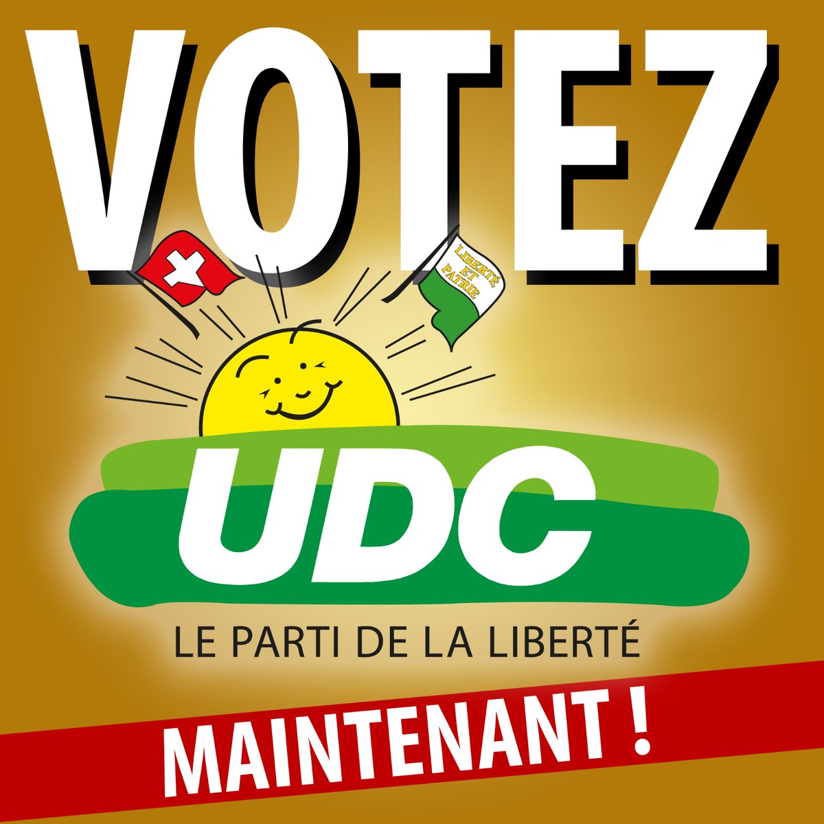UDCChablais's tweet photo. Votez #UDC ! Maintenant !
#vd2022 #ecvd2022 #ec2022 https://t.co/35Yo3FYoj6