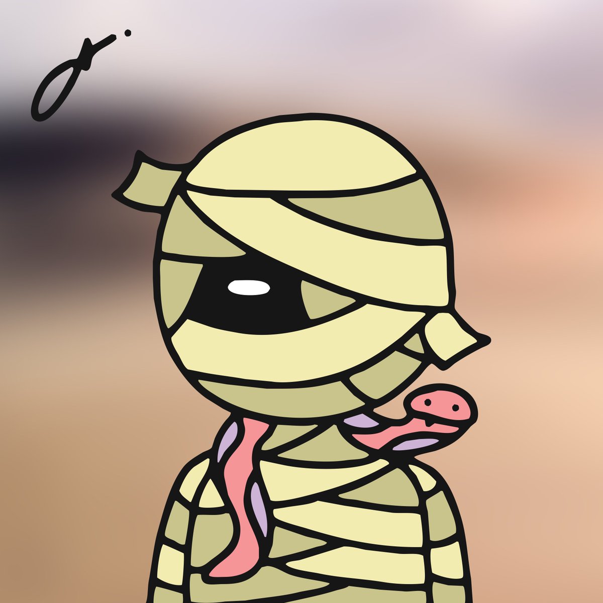 PFC_YaraNFT's tweet photo. The Mummy👻 @PolyFriendsNFT 
Fifth 1-1 Polyfriend Unique Singed NFT. 
There will be 6 1-1 Signed NFT across the entire 8888 collection! the more you mint the more chance to get 1-1 NFT! https://t.co/SXIZZbcAou 
  
Visit our Website for more Details.🌼
#NFTProject #nftcollectors https://t.co/nCqB3Bicip