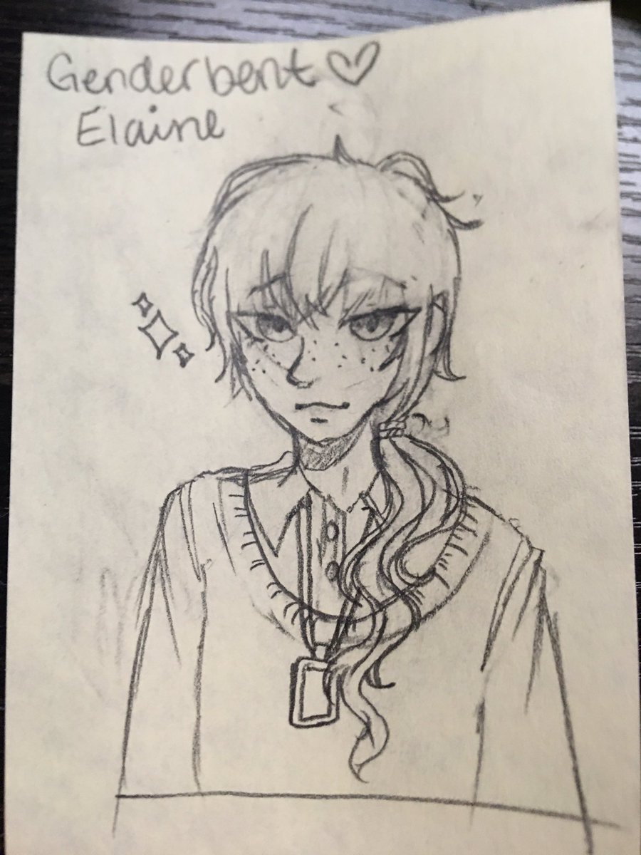 SortaFriendly's tweet photo. So I made Elaine into a pretty boy named Elliot and I’m having a crisis because he’s pretty….?? Help #sortafriendlyART #sortafriendlyOC #stickynote #Procreate https://t.co/73y5xMKSfI