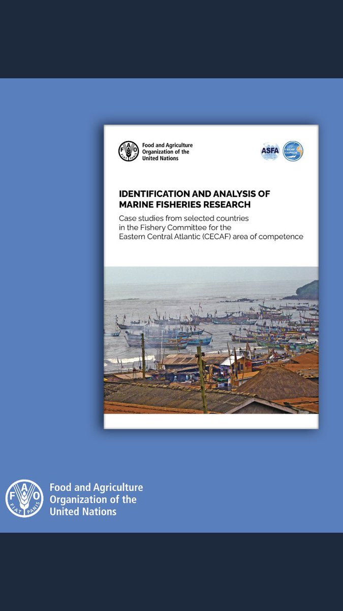 piaulia's tweet photo. NEW ‼️ Regional Inventory of #fisheries Research in the #CECAF Region - available for download 📚👏

Bientôt en français! 

#IYAFA #MarineResearch #SmallScaleFisheries https://t.co/hSleAKge9R