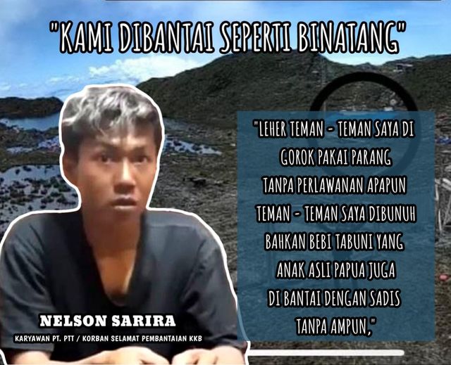 Candra__Putra's tweet photo. Nelson Sarira, saksi kekejaman Kelompok Separatis Teroris Papua! https://t.co/Y5Fycr2x8L