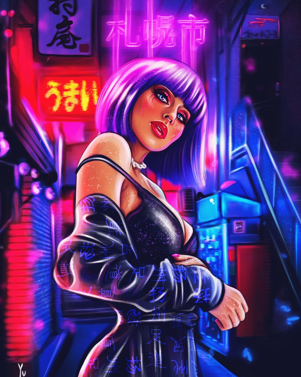 Hello my dear #NFTCommunity 

Today I want to show you my Neon world 💜

While drawing this picture, inspiration consumed me completely, so here you can see the whole of me.
How do you see my world?

opensea.io/assets/0x495f9…

Available on <a href="/opensea/">OpenSea</a>

#NFTs #nftart #OpenSeaNFT