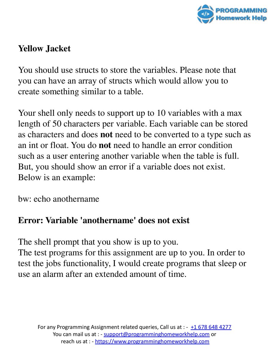 ProgrammingHom1's tweet image. I am Cage T. I am a C Homework Expert at programminghomeworkhelp.com. I hold a Ph.D. in Programming from, the University of California, USA. I solve homework related to C. To see the full assignment Visit behance.net/gallery/139101…
#ProgrammingAssignmentHelp #ProgrammingHomeworkHelp
