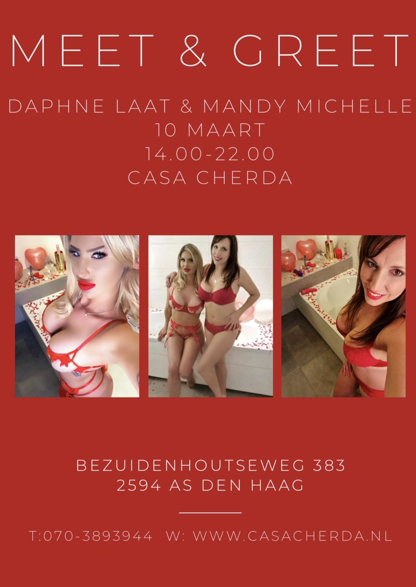 CasaCherdaDH's tweet photo. Goedemorgen, het wordt een spannende donderdag met heerlijke dames en entertainment van de @GirlsofHolland bij https://t.co/F9FJikg2Lz aan de Bezuidenhoutseweg 383 in #DenHaag😜. https://t.co/VTc8tb1Cpe