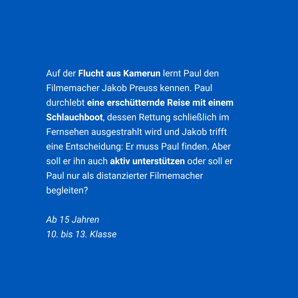 SKW_BW's tweet photo. Im letzten Teil unserer Reihe befassen sich die Filme mit den Fragen: Was bedeutet Familie in Krisensituationen? Wie kann Hilfe aussehen? Und welchen Stellenwert hat Liebe im Krieg?

1/2

#filmbildung #skw #twlz #edubw #Filmmusik #peace #refugees https://t.co/g3kRhWYr1P