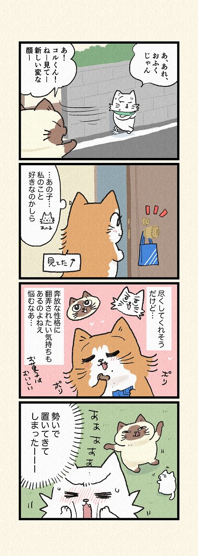 コルくんの恋のゆくえは…!?♡
第158話「好きバレホワイトデー」はこちらから⇒
(https://t.co/hOSlbUYZkE)
『猫のおふくちゃん』、今週は特別に木曜日更新です♪ 