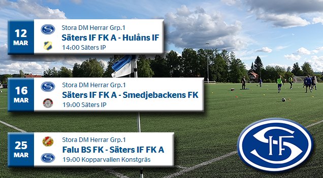 satersif's tweet photo. Dags för gruppspel i DM – Hulån hemma på lördag! #säter #sätersif #sätersiffk #dalafotboll https://t.co/ajyrLPM01d https://t.co/eVEMy9pbPp