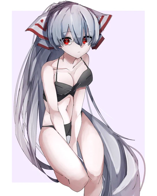 もこたん冬に水着可愛い
#東方Project 