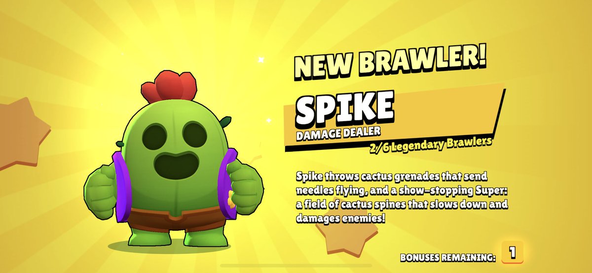 BeHappy_Gaming's tweet photo. Another Legendary Brawler added to my F2P life
#BrawlStars #spike #legendary #f2p  #gaming https://t.co/b3Zh0vyRh6