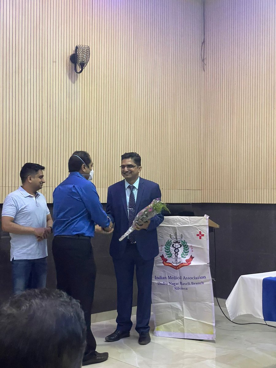 IMA_DNH's tweet photo. Offline CME post covid academic talk on"Demystifying Plastic Surgery” by Dr. G L Chaudhary plastic surgeon and excellent oration by Collector Sir,Dr Rakesh Minhas I.A.S (M.S) on Nationalism &amp; Patriotism
What's last patriotic act that you have done?
@IMAIndiaOrg @Minhas1Rakesh https://t.co/CtE7rT5nTS