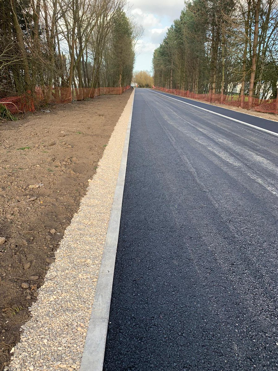 CLSconstruct's tweet photo. Thorpe Park tarmac works now complete on the main site access road #clscivilengineering #clsconstruction #clsdemolition #clssurvey https://t.co/PMPnNtwMCF