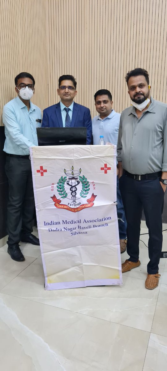 IMA_DNH's tweet photo. Offline CME post covid academic talk on"Demystifying Plastic Surgery” by Dr. G L Chaudhary plastic surgeon and excellent oration by Collector Sir,Dr Rakesh Minhas I.A.S (M.S) on Nationalism &amp; Patriotism
What's last patriotic act that you have done?
@IMAIndiaOrg @Minhas1Rakesh https://t.co/CtE7rT5nTS