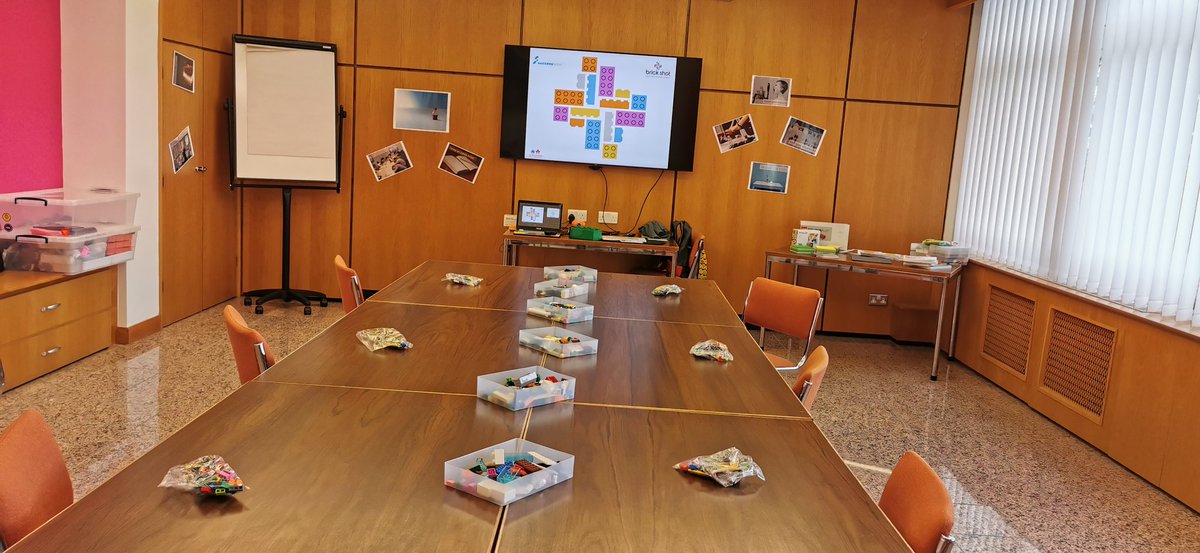 MartinPeterson's tweet photo. Ready for my first #BrickShot session this morning. Matching #LEGOSeriousPlay with #Masterminding to help with Resilience and wellbeing. Super Excited. https://t.co/rZIKlxJWaQ