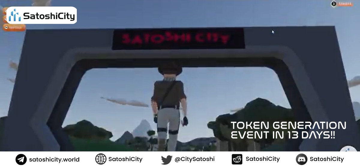 CitySatoshi's tweet photo. 🌟THE COUNTDOWN BEGINS...
13 Days To Go😍

Join $CITY for an Incredible Metaverse Gaming Experience
.
.
.
#SatoshiCity #CITY #Metaverse #NFTGaming #NFTCommunity #Blockchain https://t.co/IccTobnC8x