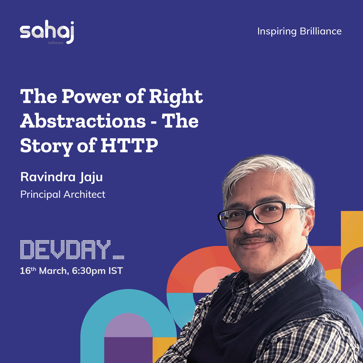 SahajSoftware's tweet photo. Abstractions are a powerful device to tame complexity. In the latest Devday, we will look at a widely used abstraction of the modern era - the HTTP. Join @jaju for an insightful chat in Pune or join below:

https://t.co/D977aRmLNS
https://t.co/wwoYLkJtQQ
https://t.co/t9OZXC4lxA https://t.co/dUlucJMYet