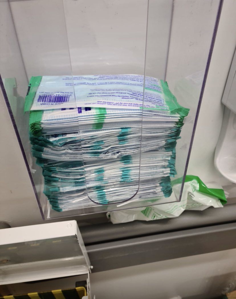 beba5's tweet photo. @MFTnhs This is terrible. When the world is suffocating with excess of plastic, we decide to have individually wrapped masks in plastic. Why? Why? https://t.co/MNqYCJ9BuX