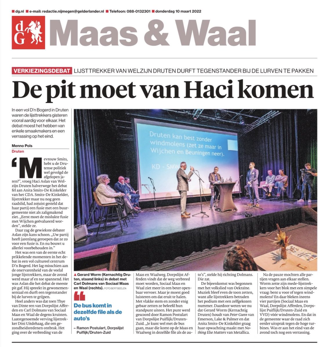 #WelzijnDruten #Stemlijst3 #Baasineigengemeente