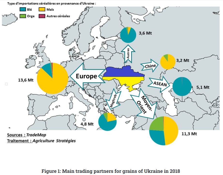 1/5 L'Ucraina è davvero 'il granaio d'Europa'?
No.
Nel 2018, uno degli anni migliori per l'export ucraino in UE, abbiamo comprato 13,6 milioni di tonnellate di cereali dal paese est europeo. La maggior parte mais per gli #allevamentiintensivi. Tanto? Poco? Vediamo. 
(Thread)