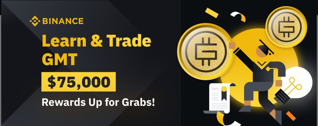 Long78581446's tweet photo. Learn &amp; Earn GMT - $75,000 Rewards Up for Grabs! https://t.co/RXEAfbJUML