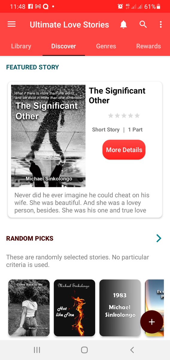 SinkolongoWrite's tweet photo. @AntonioMCassar My latest work is a whole app to publish my love stories for free 😉

https://t.co/FRhW90v7Vl https://t.co/XqRLLAuzKM