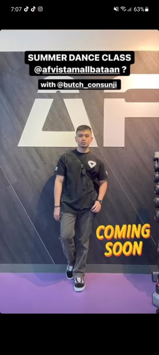 butch_consunji's tweet photo. DANCING MACHINE x ANYTIME FITNESS
Soon! ππ
#ProjectDICE
#DancingMachine
#AnytimeFitnessBataan https://t.co/EDUSDlLu9N