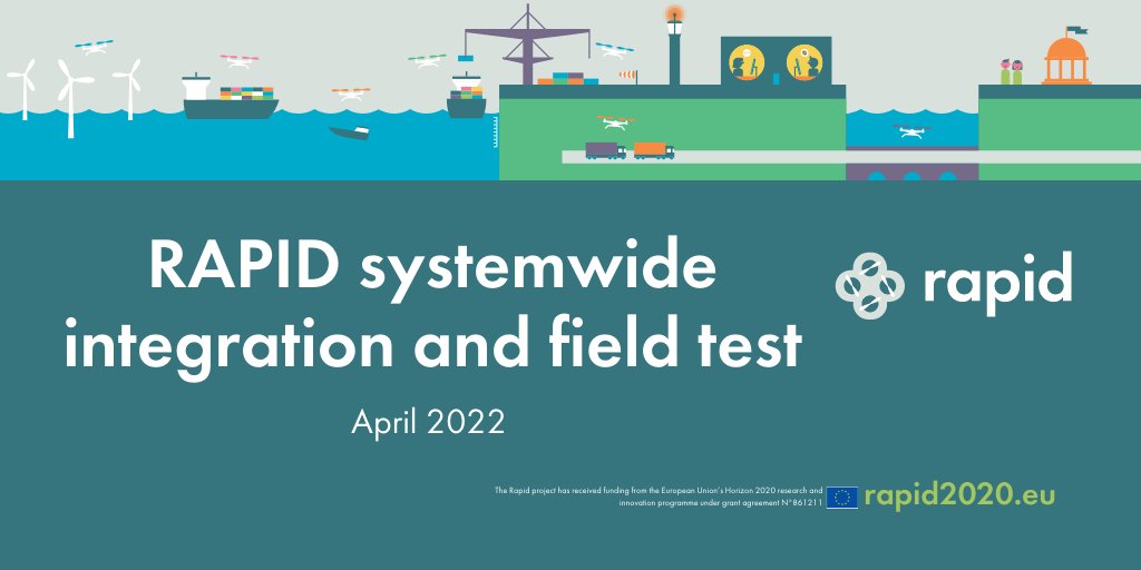 Rapid_2020's tweet photo. Our first systemwide integration and field test activities will take place on 5 & 6 April in Newcastle Aerodrome!
Our project keeps advancing by leaps and bounds, and it's time to test many of the developments. Stay tuned: Results are coming soon!
#RAPIDProject #Drones #UAS #USV https://t.co/0Dd7gsmlWt