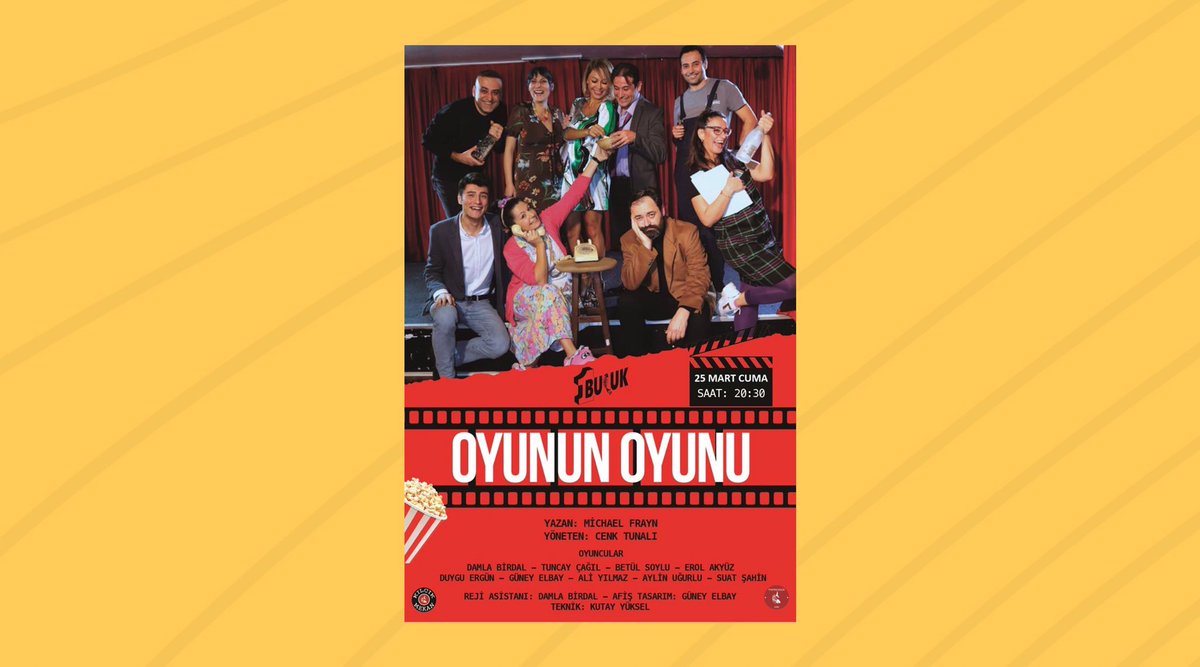 “Oyunun Oyunu” tiyatro oyunu İstanbul’da! <a href="/kilcikmekan/">Kılçık Mekan</a> desteğiyle RT'leyen 5 üniversiteliye çift kişilik bilet hediye! Detaylar: bit.ly/3vVoO2X