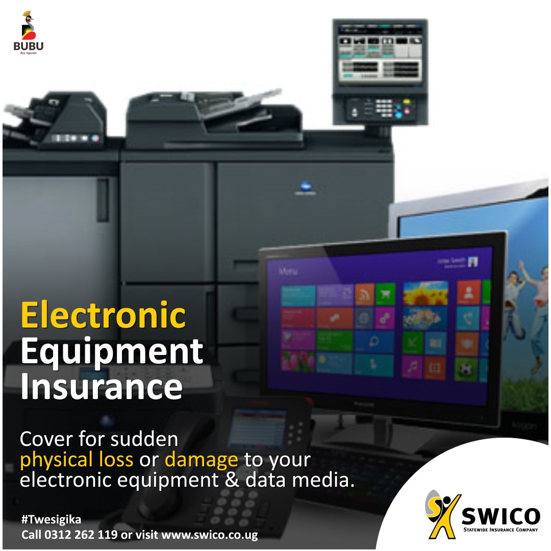swico_uganda's tweet image. Protect those valuable assets with our Electronic Equipment All Risks #Insurance cover. #SecureWithSWICO #InsuranceWeek22