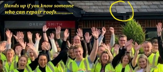 MikeCastleFCIOB's tweet photo. Saw this made me chuckle. Better caption would have been,  housebuilder training, raise you hand if the property behind you is defect free ....   #housebuilderfails #housingdefects https://t.co/UaWSPpzJ0R