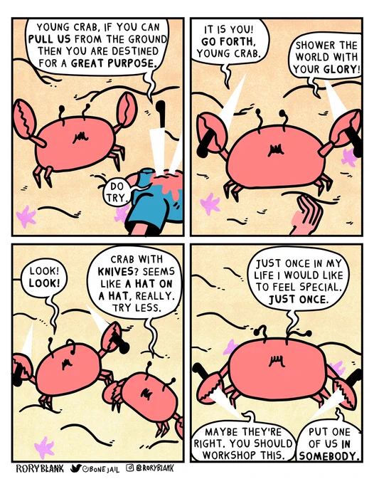 crab with knives 