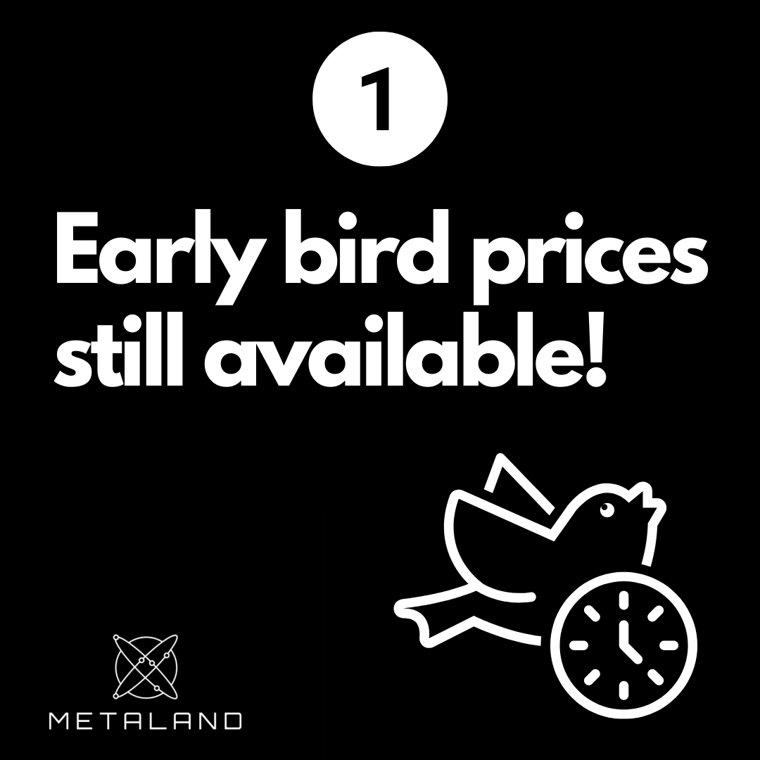 MetalandN's tweet photo. Our prices won’t always remain this affordable :) 
With our community growing fast &amp; the high demand of land units, you can expect changes in our pricing soon📈By making a purchase, you lock in early bird prices 💰 Get your land today🗺
#Metaland #metaverse #nft #jointhecommunity https://t.co/tVLJk2vFKH