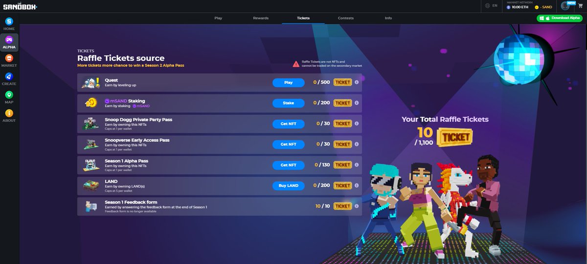 martinidsm's tweet photo. @TheSandboxGame I just participated in the daily #SandboxAlphaS2Contest for a chance to earn up to 1,000 $SAND! Starting March 9 -  Show your Raffle Tickets. Check out my screenshot below! 👇 #SandboxAlphaS2 https://t.co/Q4JjA552qW