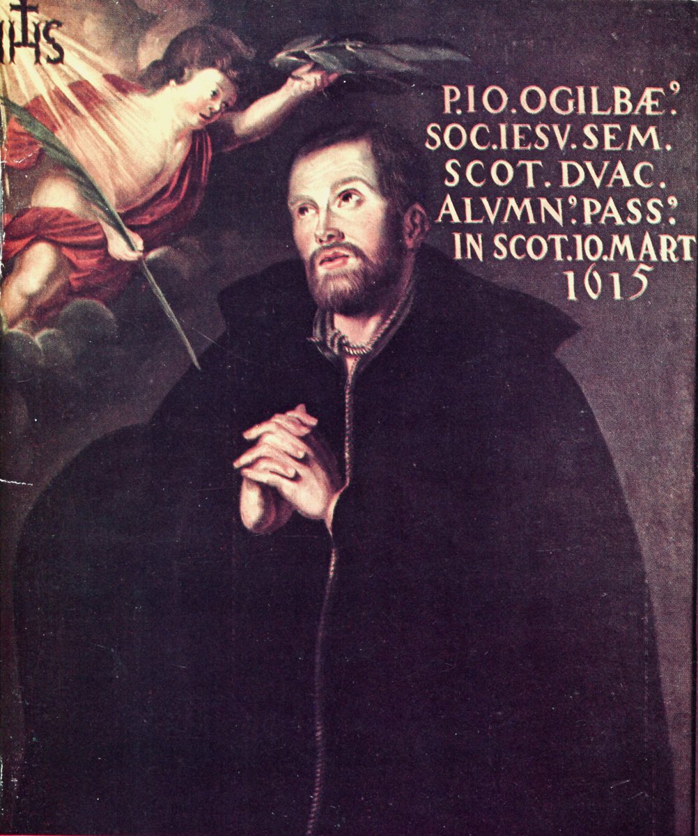 maguire_mark's tweet photo. Happy feast of John Ogilvie. On the battlefields of Scotland in the hour of victory, There was heard the cry of heroes, “Ogilvie, an Ogilvie.” Gallant son of gallant fathers, it was thine as theirs to fight, But with gates of hell contending, thou didst die for truth and right https://t.co/yn3lUWRFub