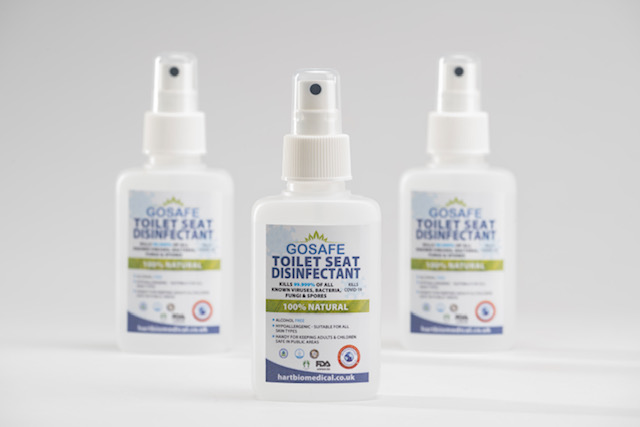 HartBioMedical's tweet photo. Toilet Spray - Go Safe! 

£5.95 ea. 100ml

Organic spray can be safely used in restaurants, public toilets, trains, airports, shopping centres, hospitals &amp; schools. 

100% Natural.

Can be used on toilet surfaces such as flush, door handles, sinks &amp; taps.

https://t.co/TXvhTy6RrL https://t.co/DjE9f6saRA