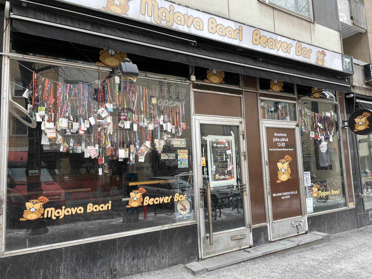 andiabz's tweet photo. Tampere’s famous #MajavaBaari #BeaverBar #Tampere #Finland https://t.co/eQbHDijvum