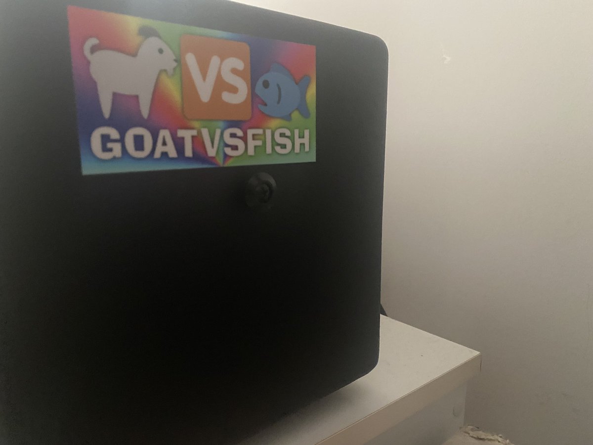 crewgz's tweet photo. Added the sticker to my amp @GoatVsFish https://t.co/UCNbZ3VUz6