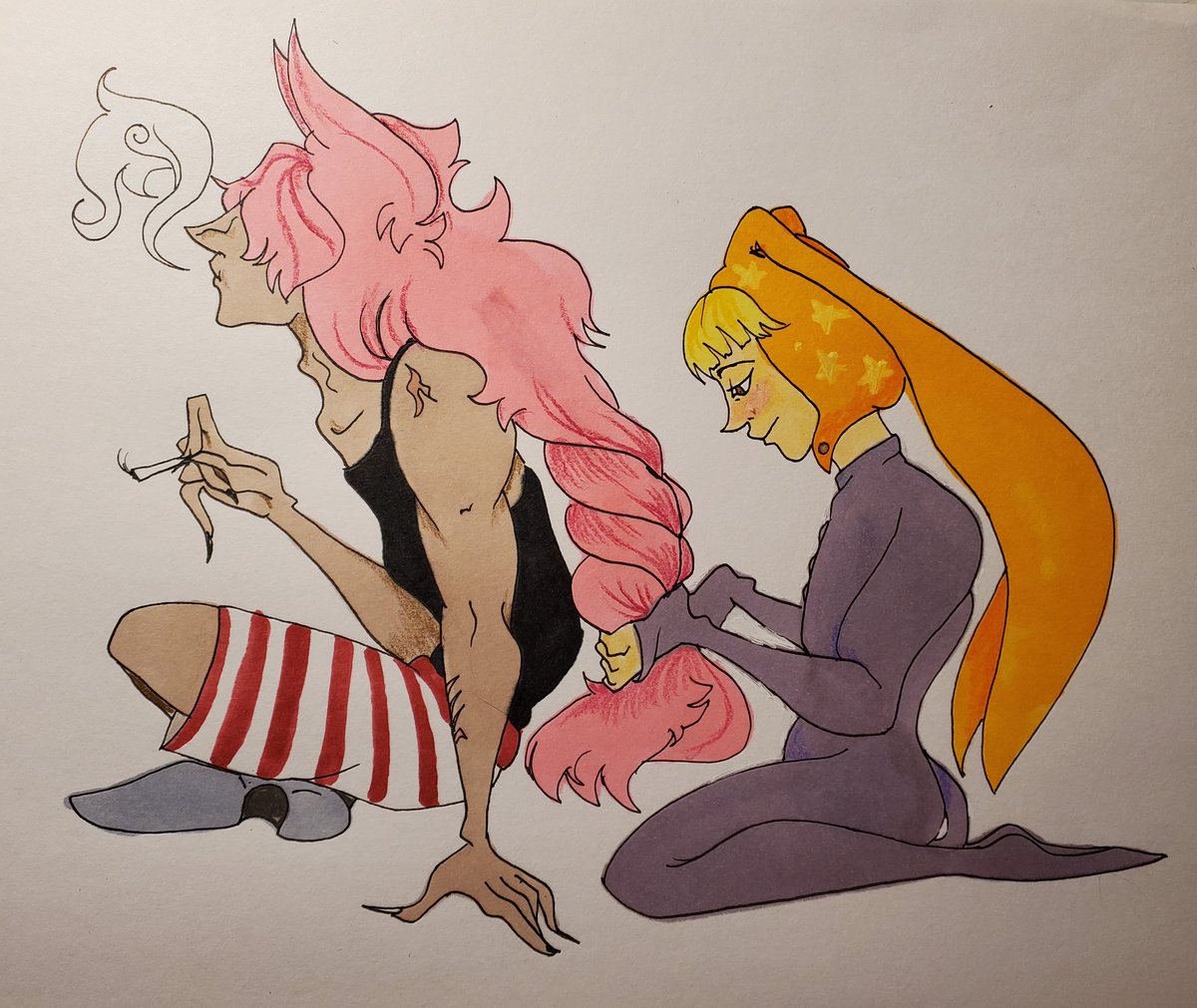 sugarDcreep's tweet photo. I have an obsession with mirror Popee braiding Mirror Kedamono's hair
#popeetheperformer #ポピーザぱフォーマー #私の可愛さを思い知れ #Onomadek #Eepop https://t.co/OXej6MRDoA