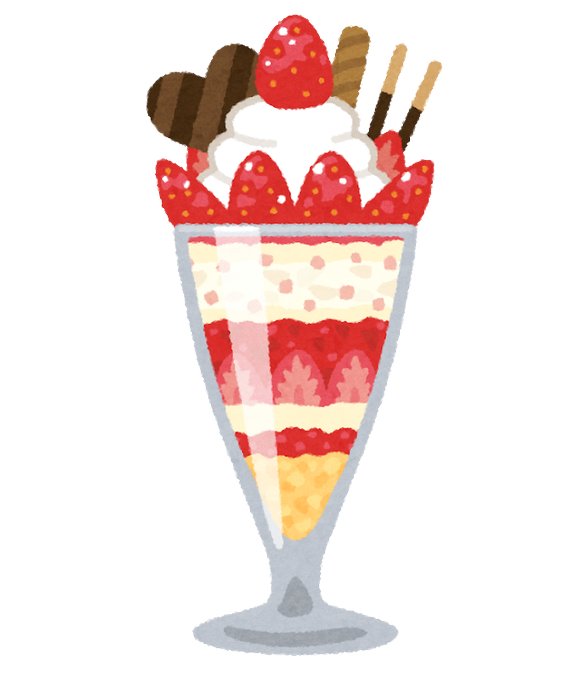 チョコレートパフェのtwitterイラスト検索結果